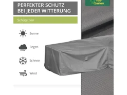 Mehr Garten Schutzhüllen|Premium Loungegruppen L-Form Asymmetrisch  237 x 175 x 80 cm Links