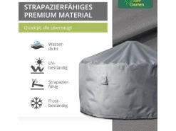 Mehr Garten Schutzhüllen|Premium Schutzhülle für Tische rund  95 x 71 cm