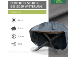 Premium Schutzhülle für Tische rund 110 x 71 cm*Mehr Garten Online