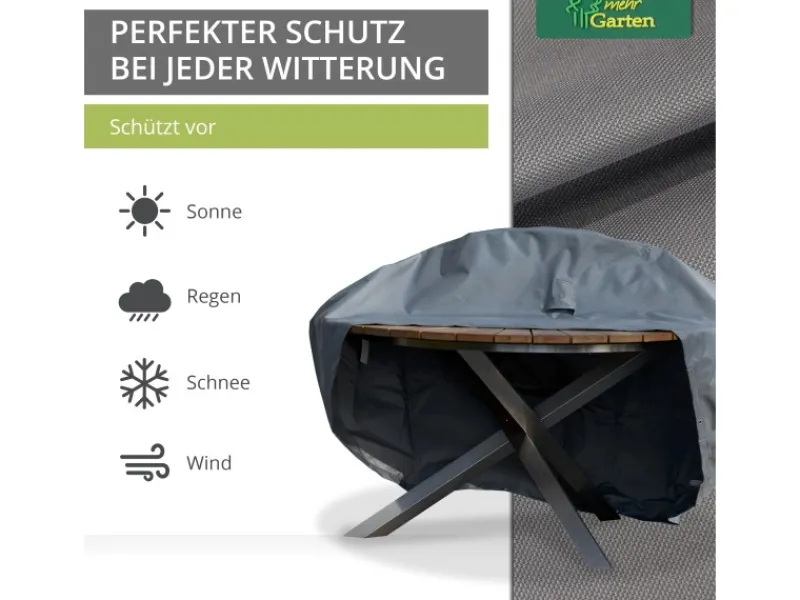 Premium Schutzhülle für Tische rund 110 x 71 cm*Mehr Garten Online