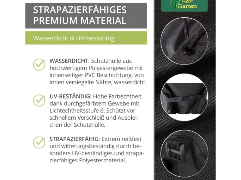 Premium Schutzhülle für Gasgrill Rechteckig 102 x 66 x 109 cm*Mehr Garten Outlet