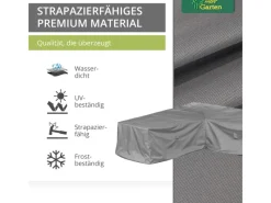 Mehr Garten Schutzhüllen|Premium Schutzhülle für Loungegruppe L-Form 237 x 237 x 80 cm