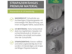 Mehr Garten Schutzhüllen|Premium Schutzhülle für Sitzgruppe rundrund  200 x 94 cm