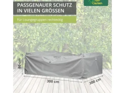 Premium Schutzhülle für Loungegruppe rechteckig  quadratisch 315 x 315 x 80 cm*Mehr Garten Hot