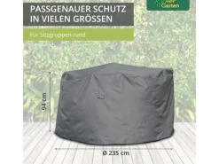 Premium Schutzhülle für Sitzgruppe rundrund  125 x 94 cm*Mehr Garten Clearance