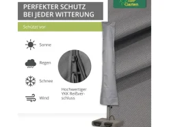 Premium Sonnenschirmhülle 220 cm x 30 - 55 cm für Schirme rund bis  400 cm eckig bis 300 x 300 cm*Mehr Garten Sale