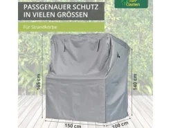 Premium Strandkorbhülle 125 B x 100 T x 165 140 H cm*Mehr Garten Best