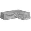 Mehr Garten Schutzhüllen|Protect Loungegruppen L-Form Asymmetrisch  237 x 175 x 80 cm Links