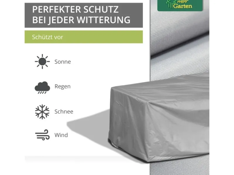 Protect Loungegruppen L-Form Asymmetrisch 255 x 195 x 80 cm Rechts*Mehr Garten Online