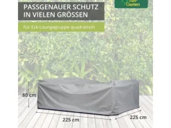 Mehr Garten Schutzhüllen|Lounge-Gartenmöbel|Protect Schutzhülle für Loungegruppe Rechteckig Quadratisch 237 x 237 x 80 cm