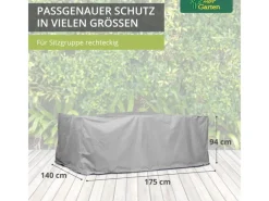 Protect Schutzhülle für Sitzgruppe Rechteckig 300 x 250 x 94 cm*Mehr Garten Sale