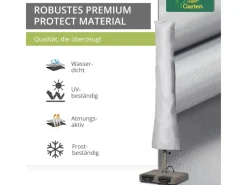 Protect Schutzhülle für Sonnenschirme 240 cm x 35 60 cm für Schirme Rund bis Ø 450 cm Eckig bis 320 x 320 cm*Mehr Garten Sale