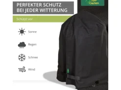 Schutzhülle für Keramikgrill Premium 2.0 Schwarz Rund Ø 52 x 63 cm*Mehr Garten Outlet