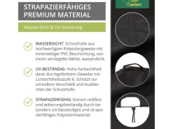 Schutzhülle für Keramikgrill Premium 2.0 Schwarz Rund Ø 52 x 63 cm*Mehr Garten Outlet