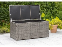 Merxx Auflagenboxen|Gartenkissenbox Grau 123 x 54 x 60 cm