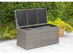 Merxx Auflagenboxen|Gartenkissenbox Grau 123 x 54 x 60 cm