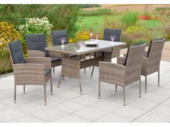 Gartenmöbel-Set Menorca 13-teilig*Merxx