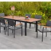Merxx Lounge-Gartenmöbel|Gartenmöbel-Sets|Gartenmöbel-Set Paxos 7-teilig 180 cm x 100 cm x 75 cm