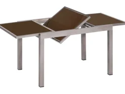 Merxx Gartenmöbel-Sets|Gartenmöbel-Set Taviano 5-teilig Grau Ausziehtisch