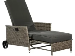 Gartenstuhl Komfort Deckchair inkl. Auflage 175 cm x 68 cm x 105 cm*Merxx Hot