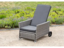 Gartenstuhl Komfort Deckchair inkl. Auflage 175 cm x 68 cm x 105 cm*Merxx Hot