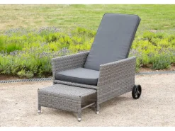 Gartenstuhl Komfort Deckchair inkl. Auflage 175 cm x 68 cm x 105 cm*Merxx Hot