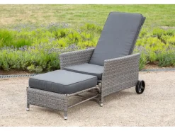 Gartenstuhl Komfort Deckchair inkl. Auflage 175 cm x 68 cm x 105 cm*Merxx Hot
