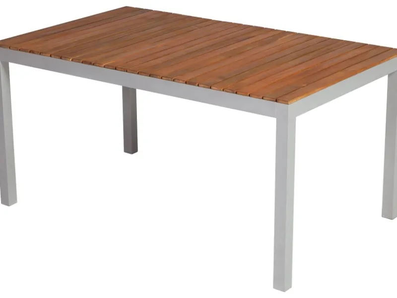 Merxx Gartentische|Gartentisch Naxos Rechteckig Braun 150 cm x 90 cm