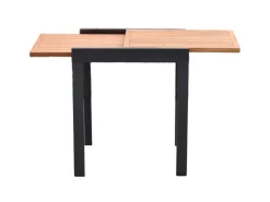 Merxx Gartentische|Gartentisch Rechteckig ausziehbar Natur-Grau 130 cm x 65 cm