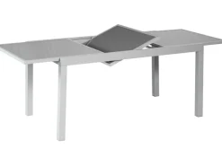 Merxx Gartentische|Gartentisch Rechteckig ausziehbar Grau 220 cm x 90 cm