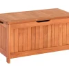 Merxx Balkonmöbel|Auflagenboxen|Kissenbox Eukalyptusholz 88 x 45 x 46 cm