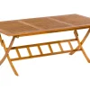Merxx Gartentische|Klapptisch Rechteckig Braun 200 cm x 100 cm