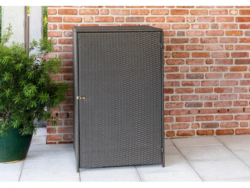 Mülltonnenabdeckung 76 x 76 x 123 cm Grau*Merxx Clearance