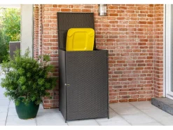 Mülltonnenabdeckung 76 x 76 x 123 cm Grau*Merxx Clearance