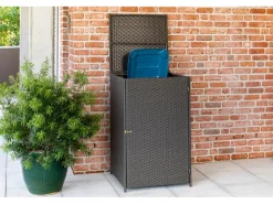 Merxx Mülltonnenboxen|Mülltonnenabdeckung 64 x 64 x 109 cm Grau