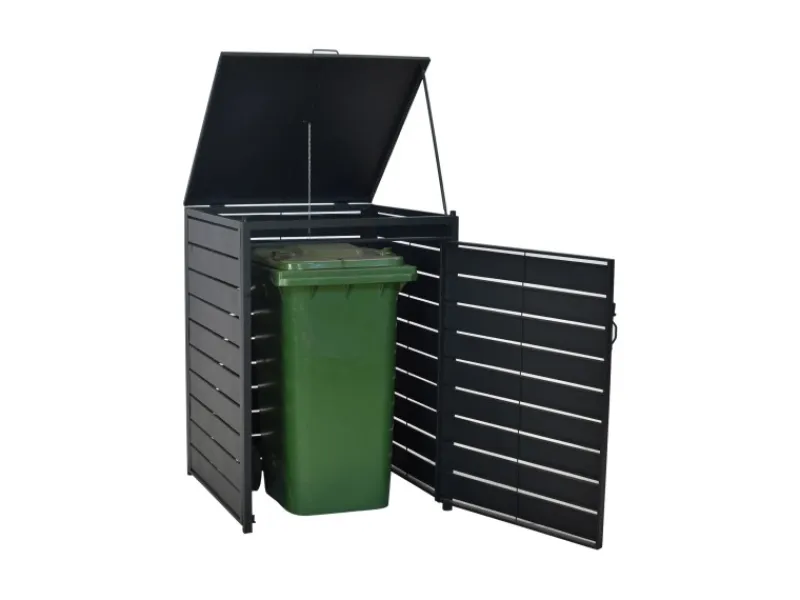 Mülltonnenabdeckung Basis Klein Alu/Stahl*Merxx