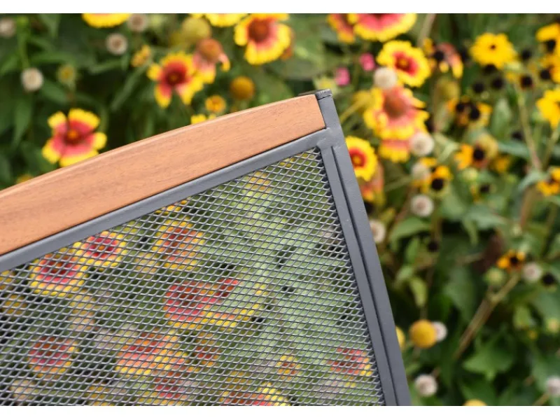 Merxx Gartenstühle|Patmos Klappstuhl 2er-Set Stahl Akazie