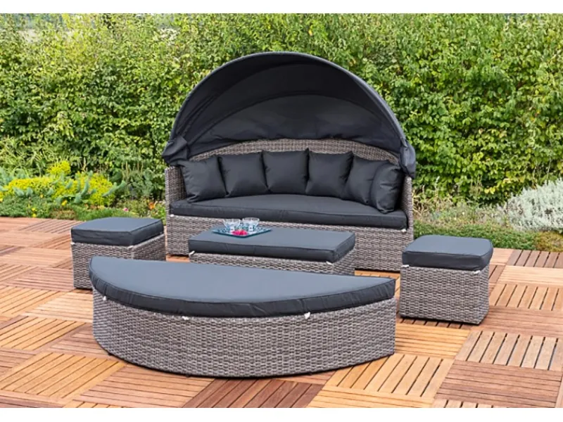Relaxinsel Riva Ø 180 cm Grau*Merxx Clearance