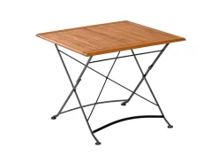 Schlossgarten Set 3-tlg. 2 Klappsessel Klapptisch 90 x 90 cm*Merxx