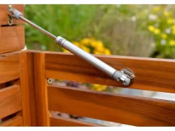 Merxx Auflagenboxen|Sichtschutz Kissenbox u. Ablagefläche Akazienholz geölt