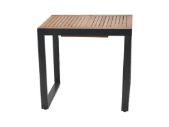 Merxx Balkonmöbel|Gartenmöbel-Sets|Tinos Set 3-tlg. 2 Stapelsessel Balkon-Tisch Ausziehbar 80 (120) x 70 cm