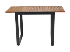 Merxx Balkonmöbel|Gartenmöbel-Sets|Tinos Set 3-tlg. 2 Stapelsessel Balkon-Tisch Ausziehbar 80 (120) x 70 cm