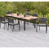 Tinos Set 13-tlg. mit Gartentisch Ausziehbar 180/250 x 100 cm inkl. Kissen*Merxx Discount