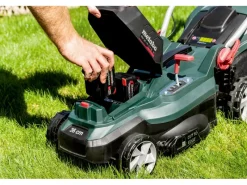 Metabo Rasenmäher|Akku-Rasenmäher RM 36-18 LTX BL 36 inkl. 2 Akkupacks 18V u. 2 Ladegeräte