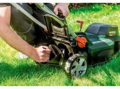 Metabo Rasenmäher|Akku-Rasenmäher RM 36-18 LTX BL 36 inkl. 2 Akkupacks 18V u. 2 Ladegeräte