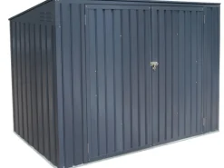 Metall Mülltonnenbox Grau für 3 Mülltonnen 240 Liter 131 cm x 235 cm x 100 cm* Outlet