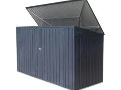 Metall Mülltonnenbox Grau für 3 Mülltonnen 240 Liter 131 cm x 235 cm x 100 cm* Outlet