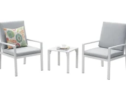 Balkonmöbel|Gartenmöbel-Sets|MeXo Aluminium Balkonmöbel Set Sitzgruppe Kleiner Balkon