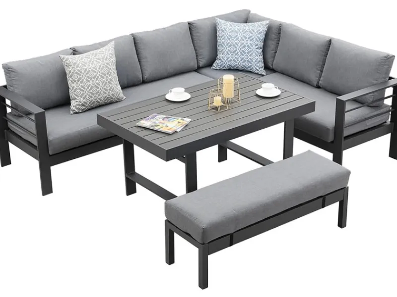 MeXo Aluminium Lounge-Set mit Esstisch für 8 Personen* Online