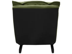 ML-Design Sitzkissen|Bodenstuhl mit Rückenlehne Grün Leinenbezug Stahlgestell